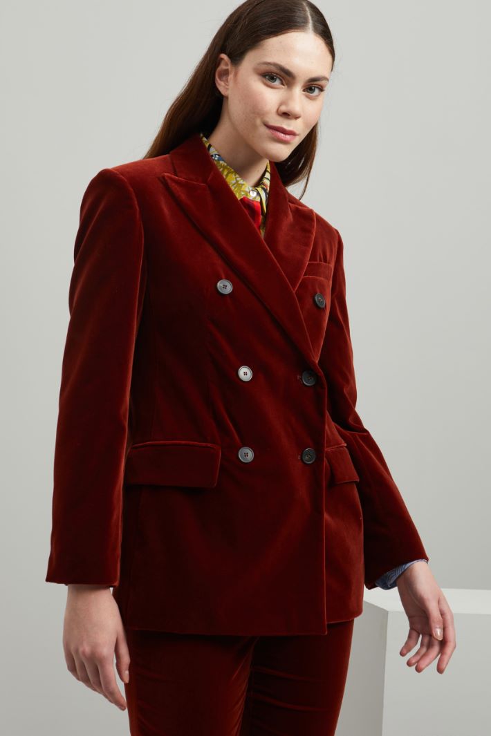 Blazer in velluto di cotone Fashion Market