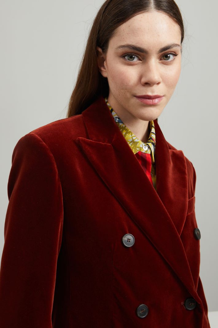 Blazer in velluto di cotone Fashion Market
