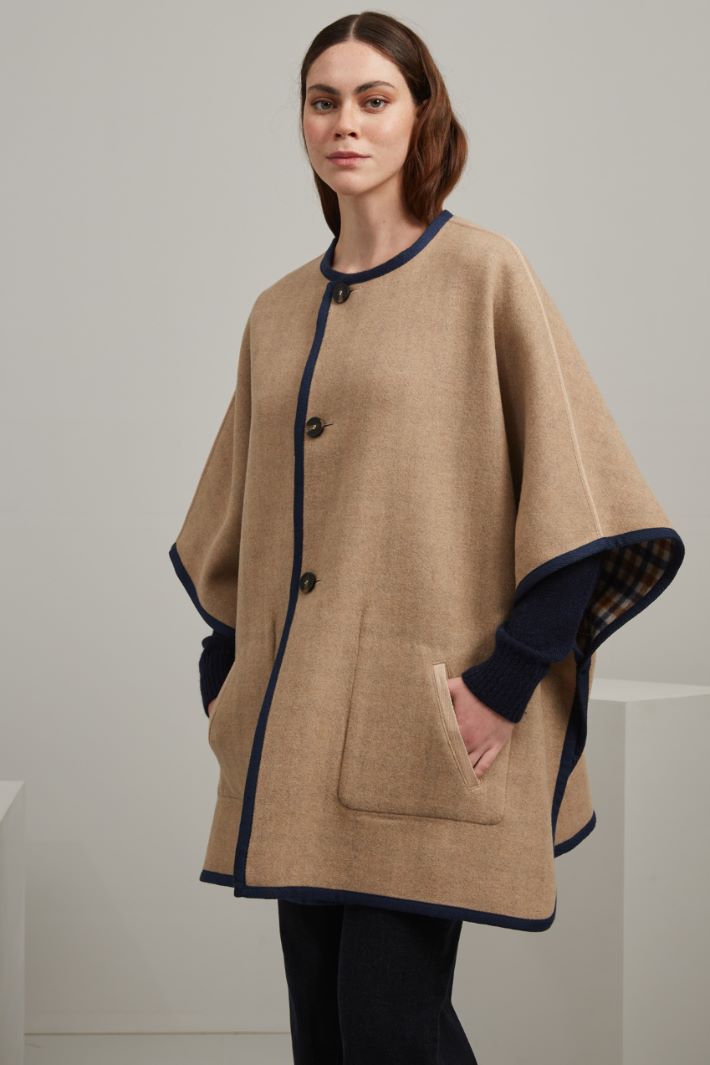 Cappa reversibile in lana Fashion Market
