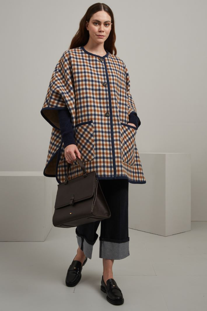 Cappa reversibile in lana Fashion Market