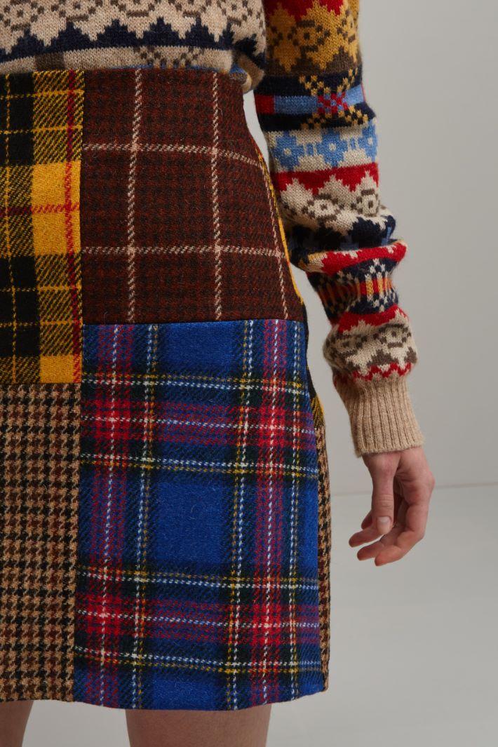 Gonna in stuoia di lana Fashion Market