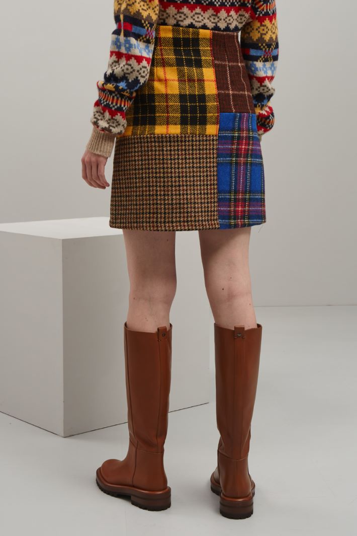 Gonna in stuoia di lana Fashion Market