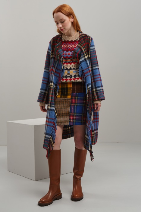 Gonna in stuoia di lana Fashion Market