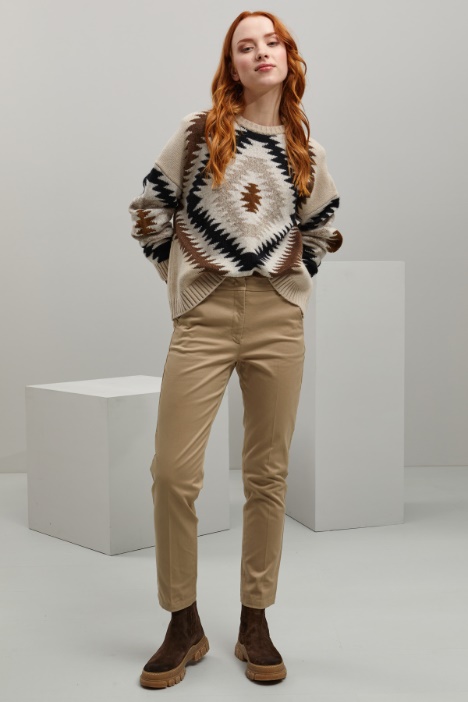 Pantaloni in gabardina Fashion Market