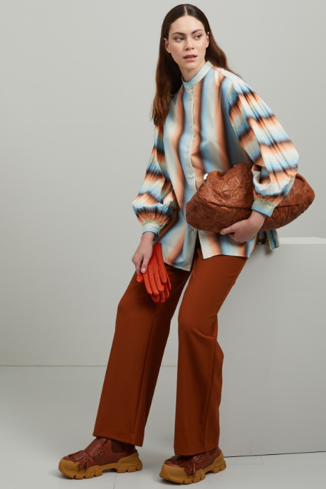 Pantaloni in tela di lana Fashion Market