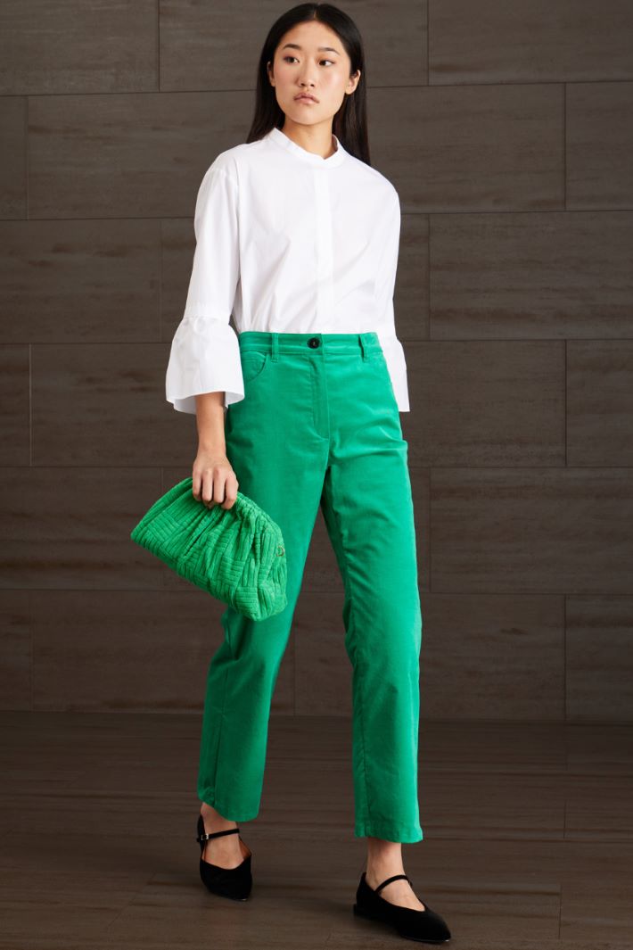 Pantaloni flare in velluto Fashion Market