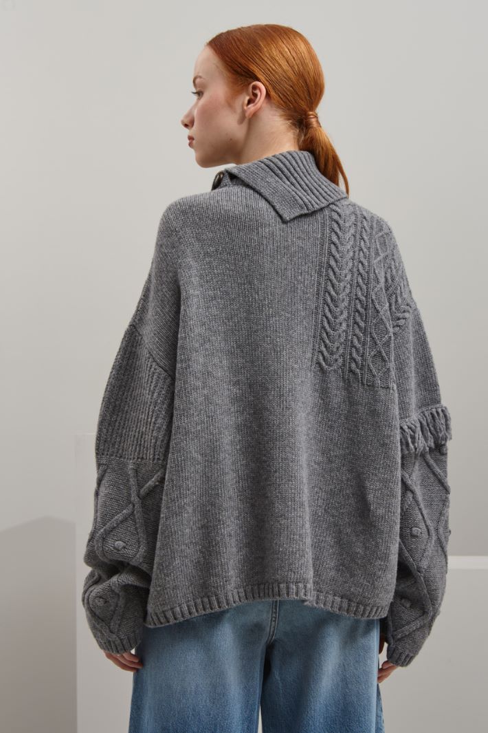 Maglia in lana a trecce Fashion Market