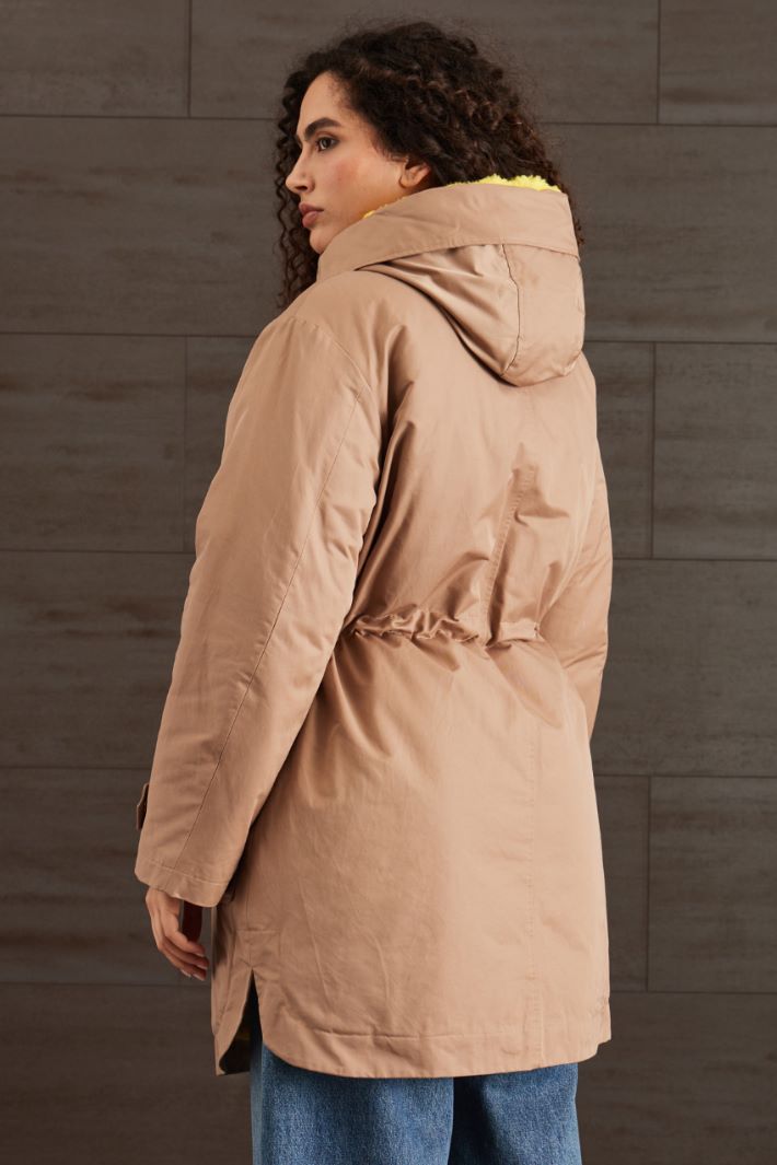 Parka in gabardina antigoccia Fashion Market Parka in gabardina antigoccia Fashion Market