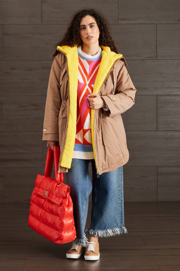 Parka in gabardina antigoccia Fashion Market Parka in gabardina antigoccia Fashion Market