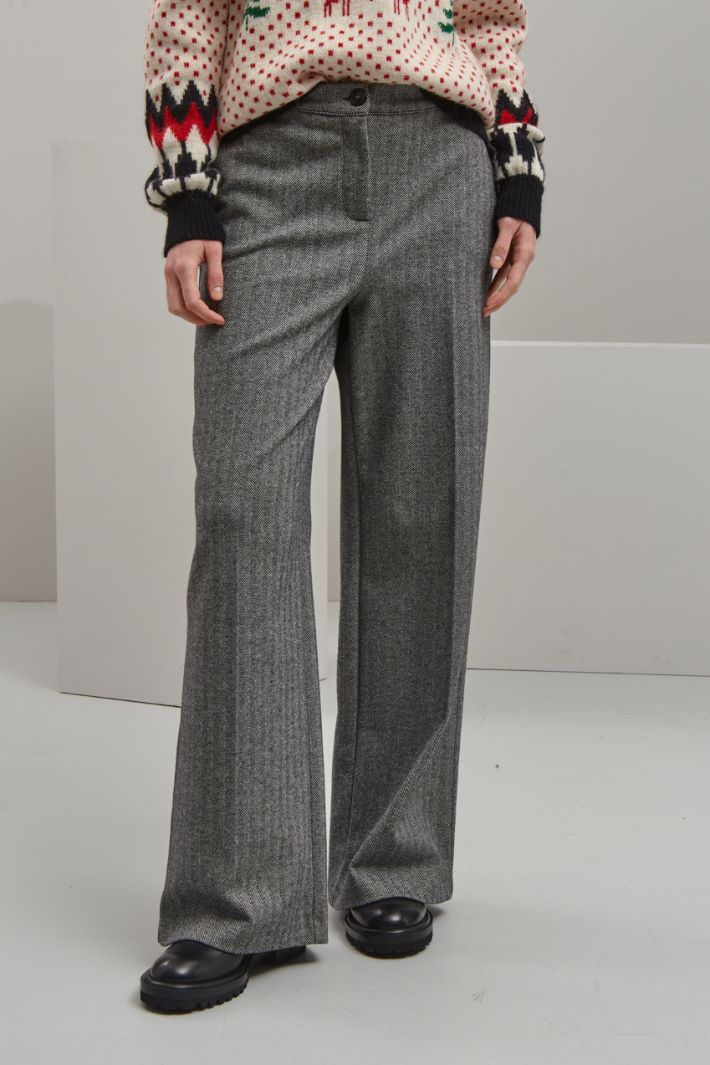 Pantaloni in jersey jacquard Fashion Market