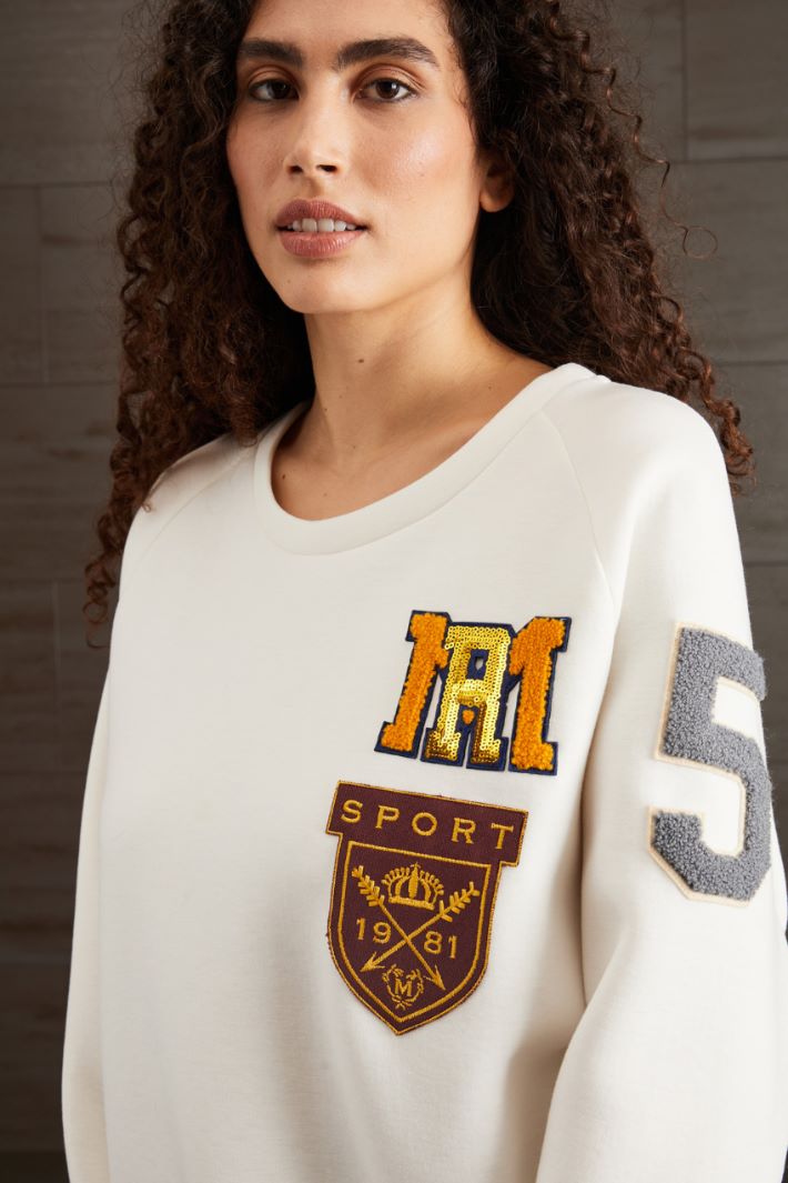 Felpa in jersey compatto Fashion Market