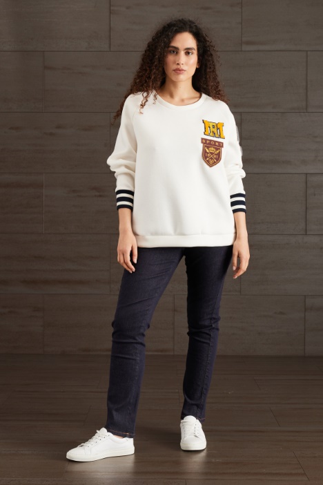 Felpa in jersey compatto Fashion Market