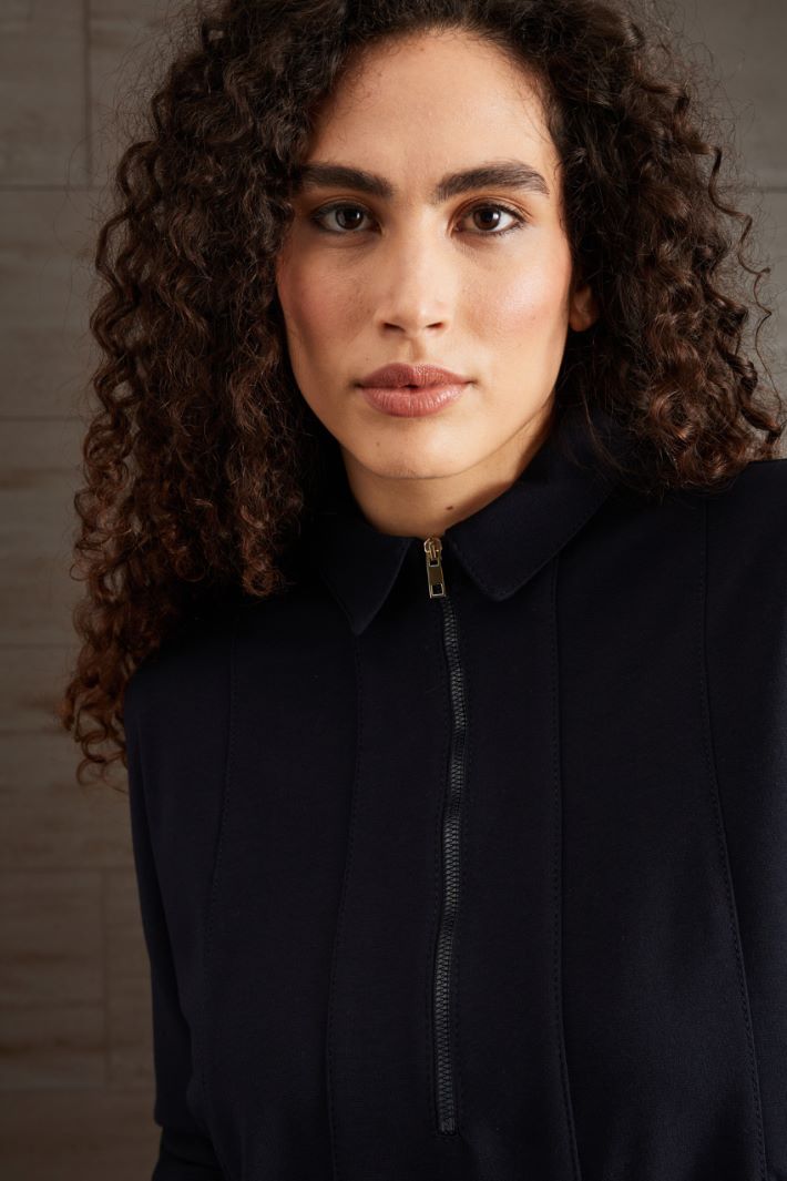 Felpa in jersey con colletto Fashion Market