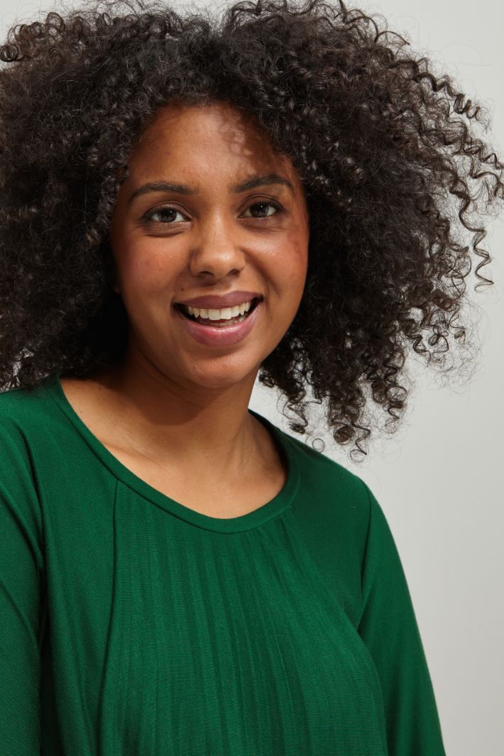 Top con motivo plissè Fashion Market