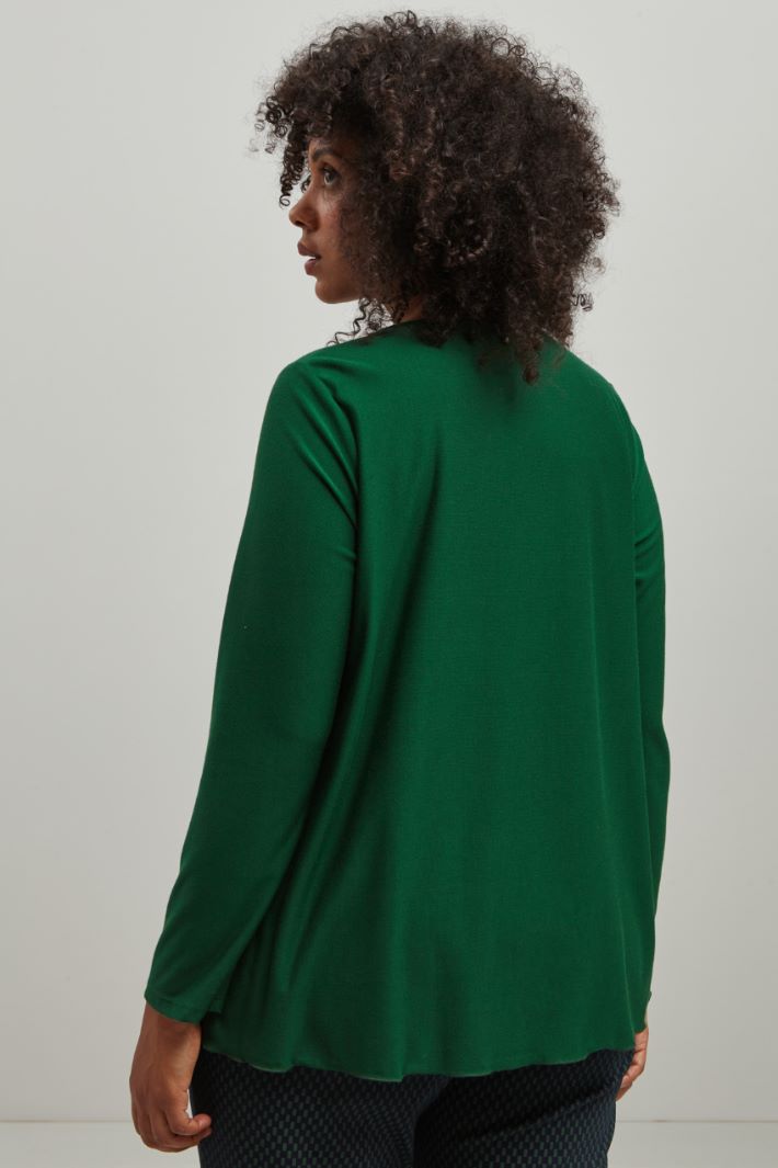 Top con motivo plissè Fashion Market