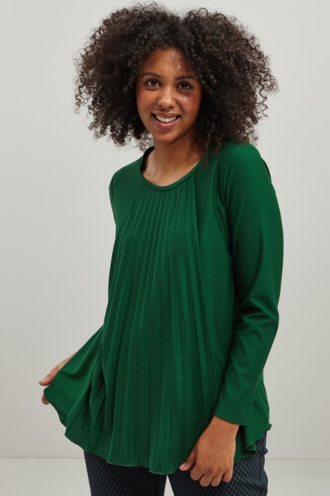 Top con motivo plissè Fashion Market