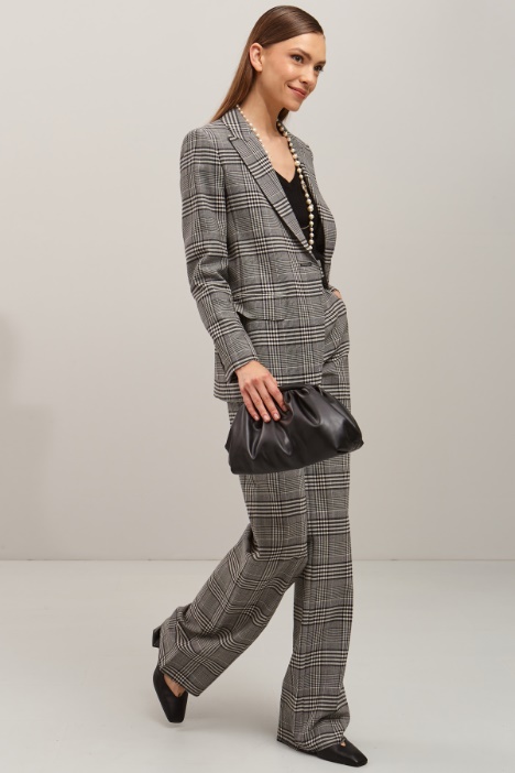 Blazer in lana tinto filo Fashion Market