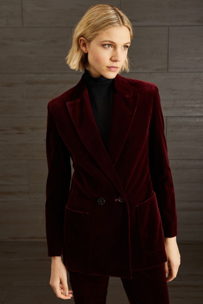 Blazer doppiopetto in ciniglia  Fashion Market