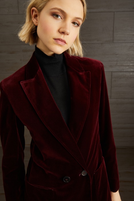 Blazer doppiopetto in ciniglia  Fashion Market