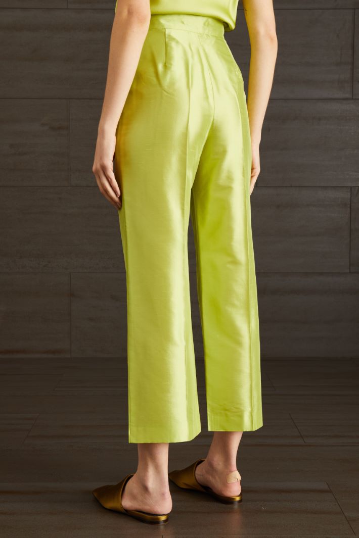 Pantaloni in shantung di seta Fashion Market