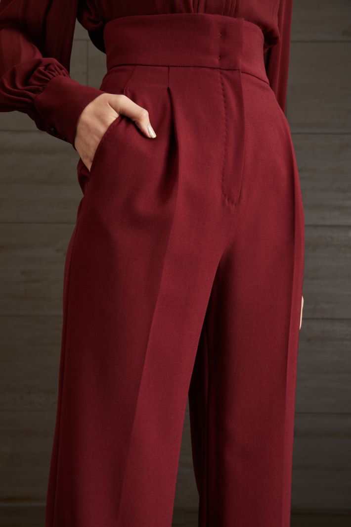 Pantaloni in crêpe di lana Pantaloni in crêpe di lana