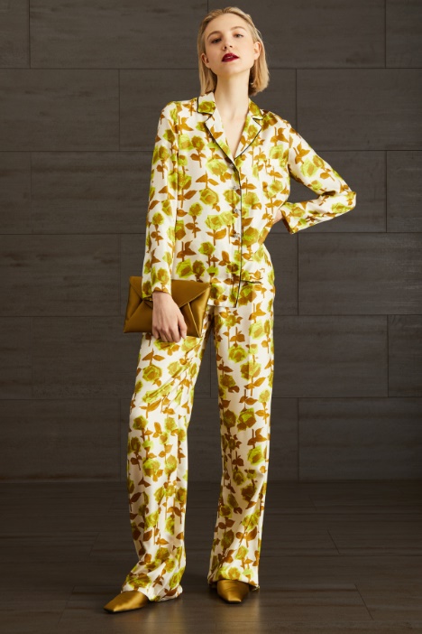 Pantaloni in seta stampata Fashion Market