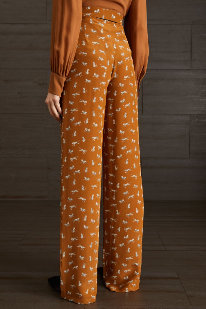 Pantaloni in crêpe de chine Fashion Market