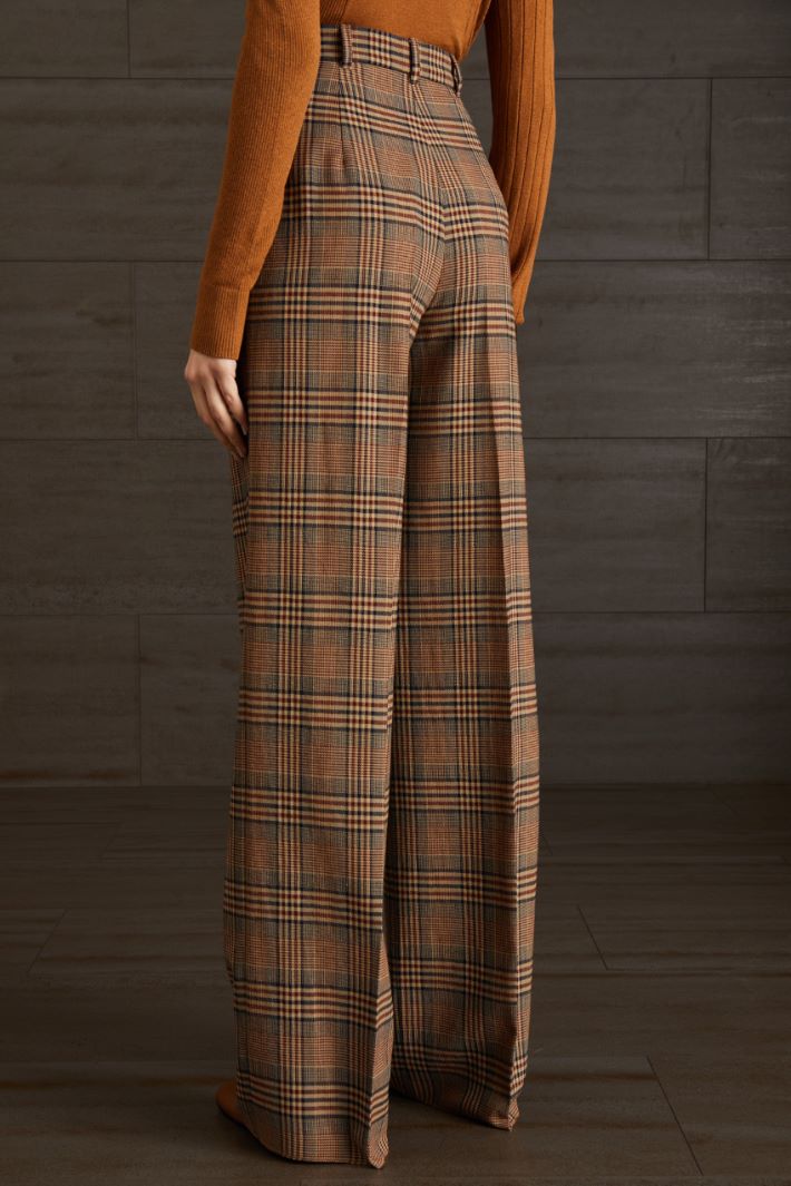 Pantaloni in lana tinto filo  Fashion Market