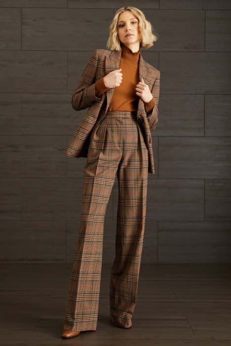 Pantaloni in lana tinto filo  Fashion Market