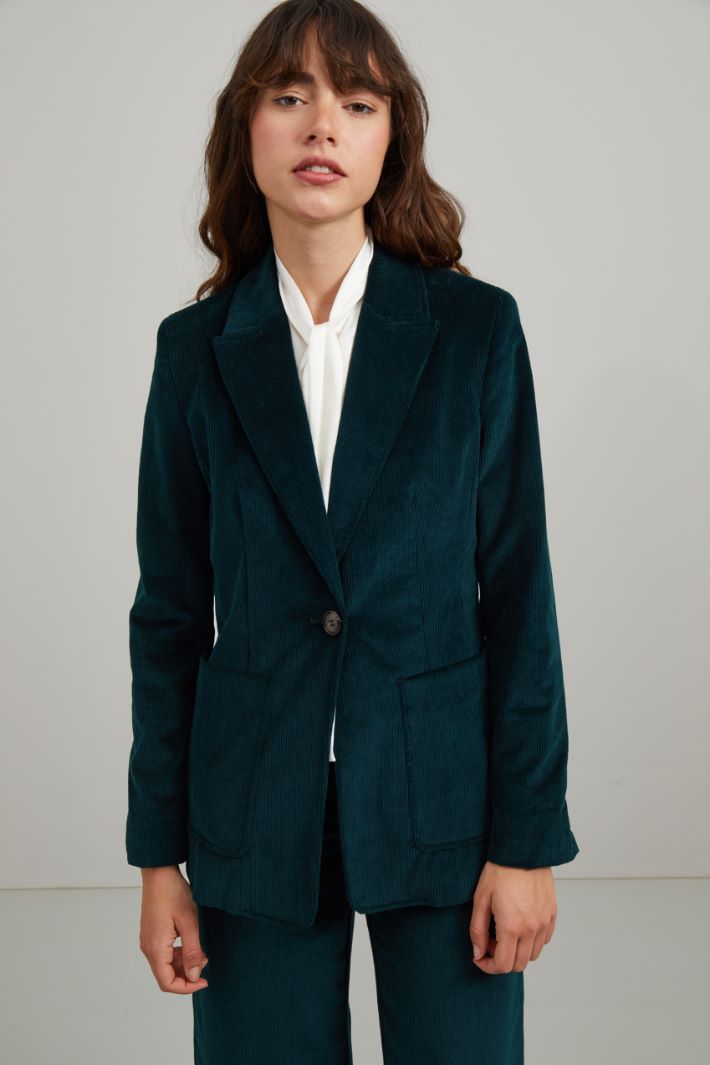 Blazer in velluto a coste  Fashion Market