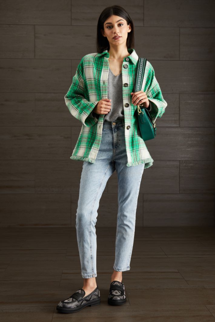 Giacca con bordi sfrangiati Fashion Market