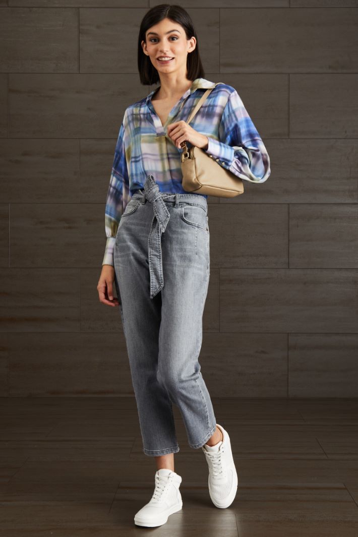 Casacca in raso stampato Fashion Market Casacca in raso stampato Fashion Market