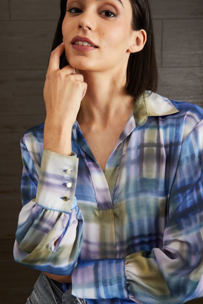 Casacca in raso stampato Fashion Market Casacca in raso stampato Fashion Market