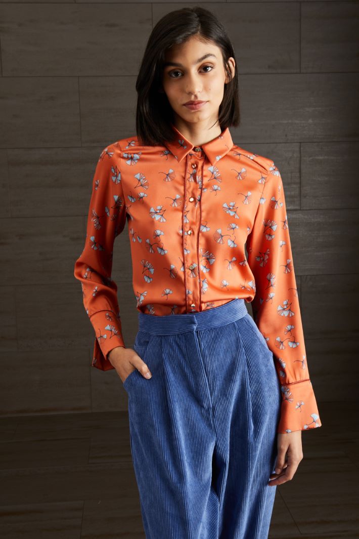 Camicia stampata in twill Fashion Market