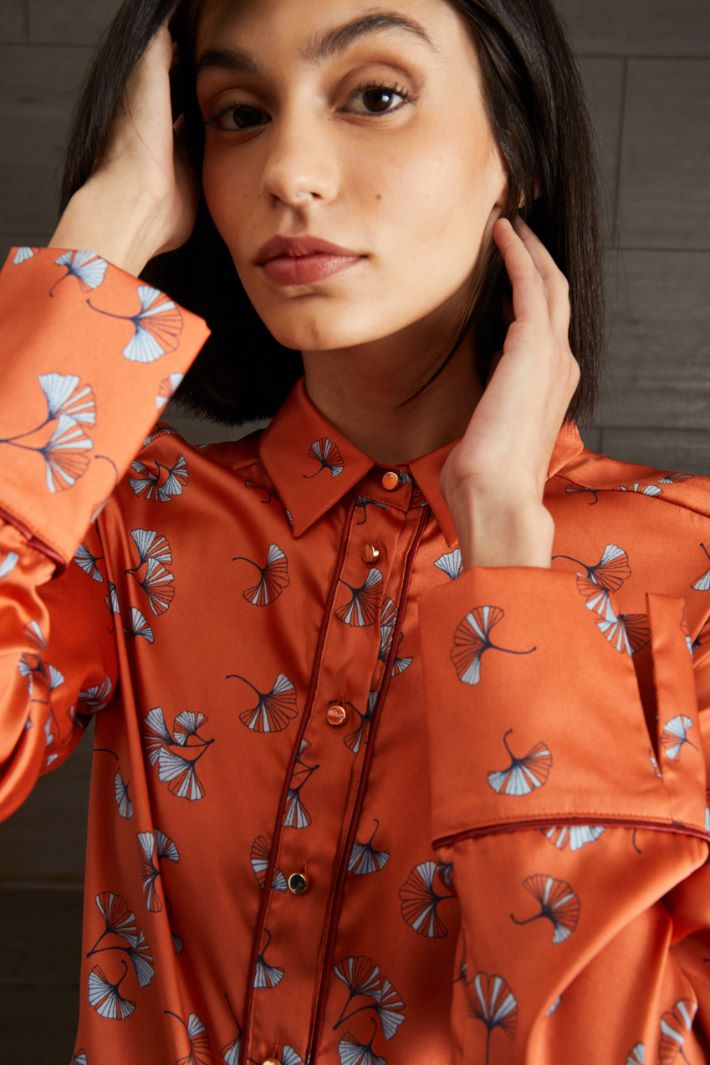 Camicia stampata in twill Fashion Market