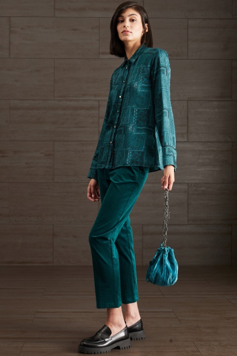 Camicia stampata in twill Fashion Market