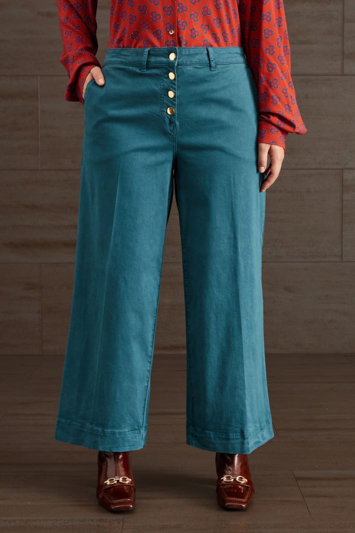 Pantaloni cropped in cotone Fashion Market Pantaloni cropped in cotone Fashion Market