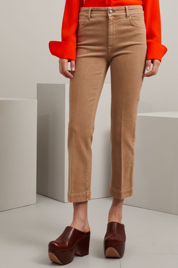 Pantaloni a trombetta in bull Fashion Market