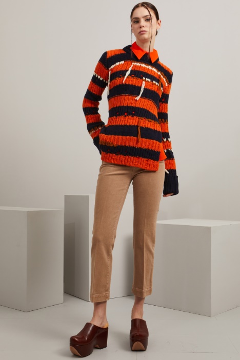 Pantaloni a trombetta in bull Fashion Market