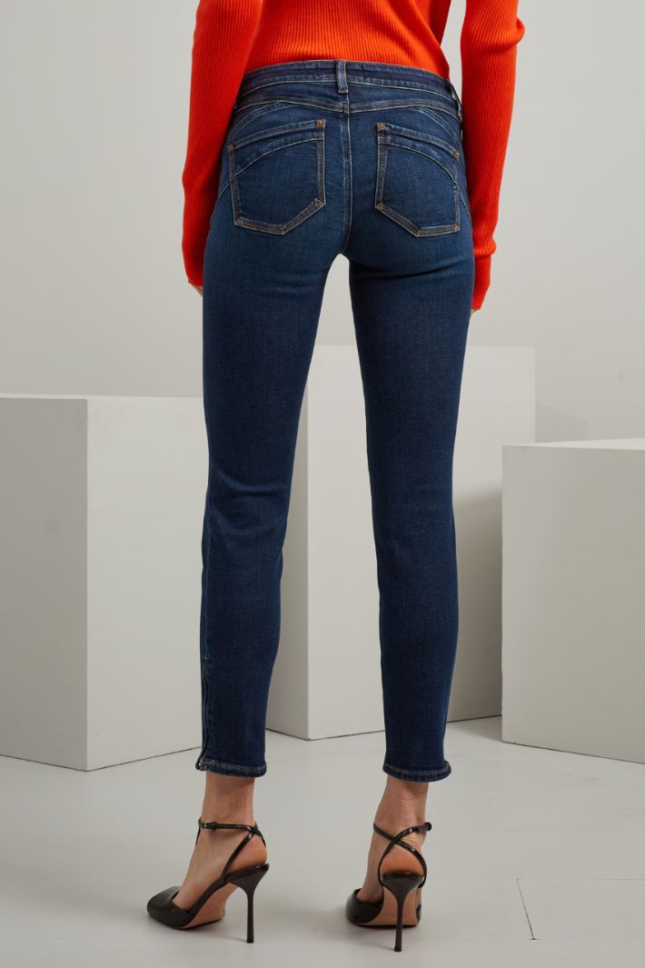 Jeans con zip al fondo Fashion Market