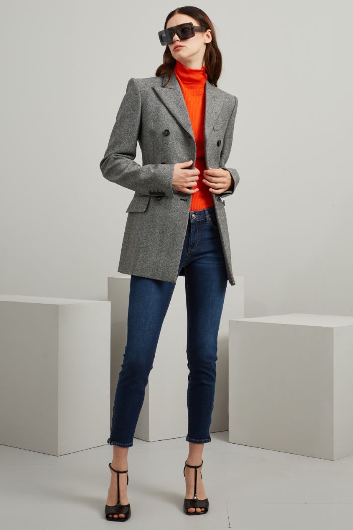 Jeans con zip al fondo Fashion Market