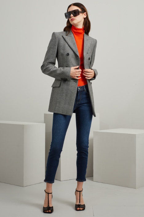 Jeans con zip al fondo Fashion Market