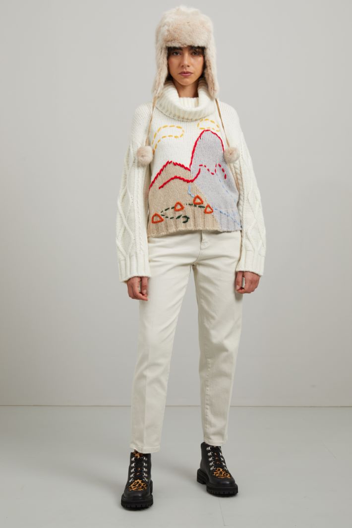 Maglia con ricamo Fashion Market