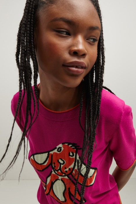 Maglia con profili a contrasto Fashion Market