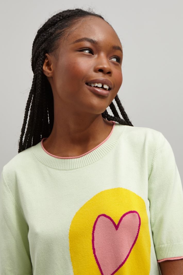 Maglia con profili a contrasto Fashion Market