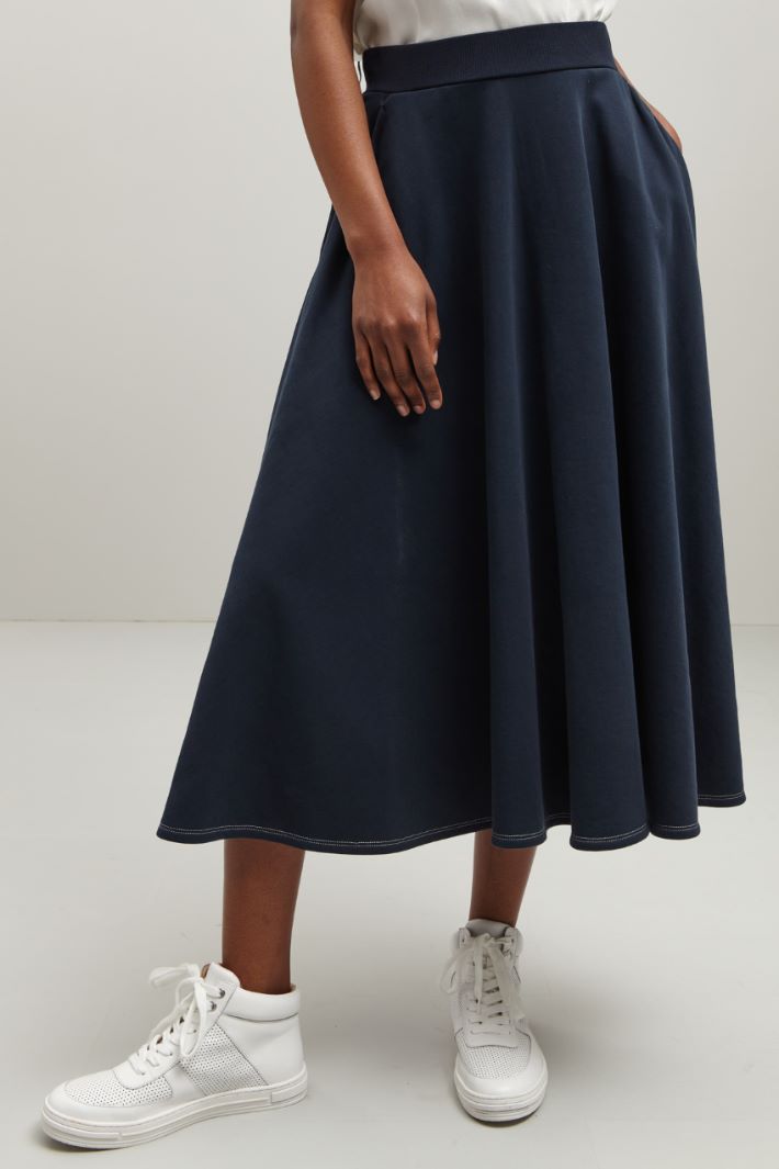 Gonna lunga in jersey  Fashion Market