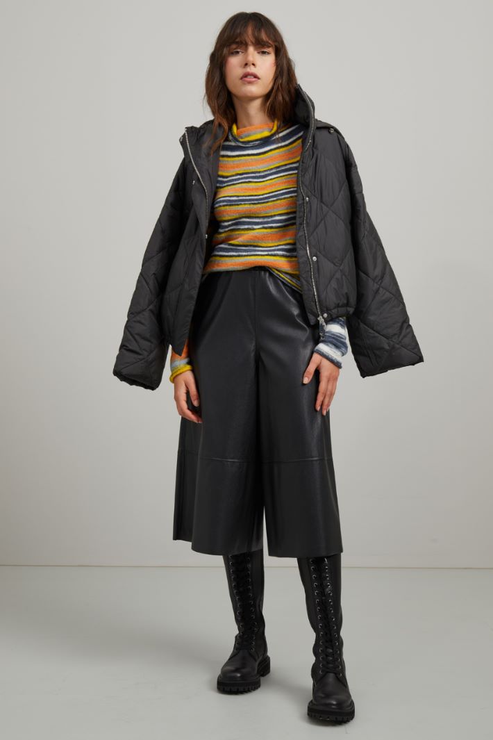 Pantaloni ampi in similpelle Fashion Market