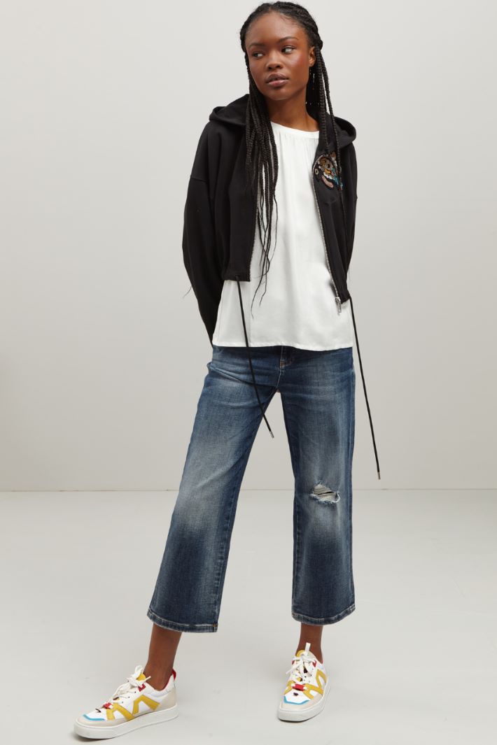 Felpa con cerniera Fashion Market