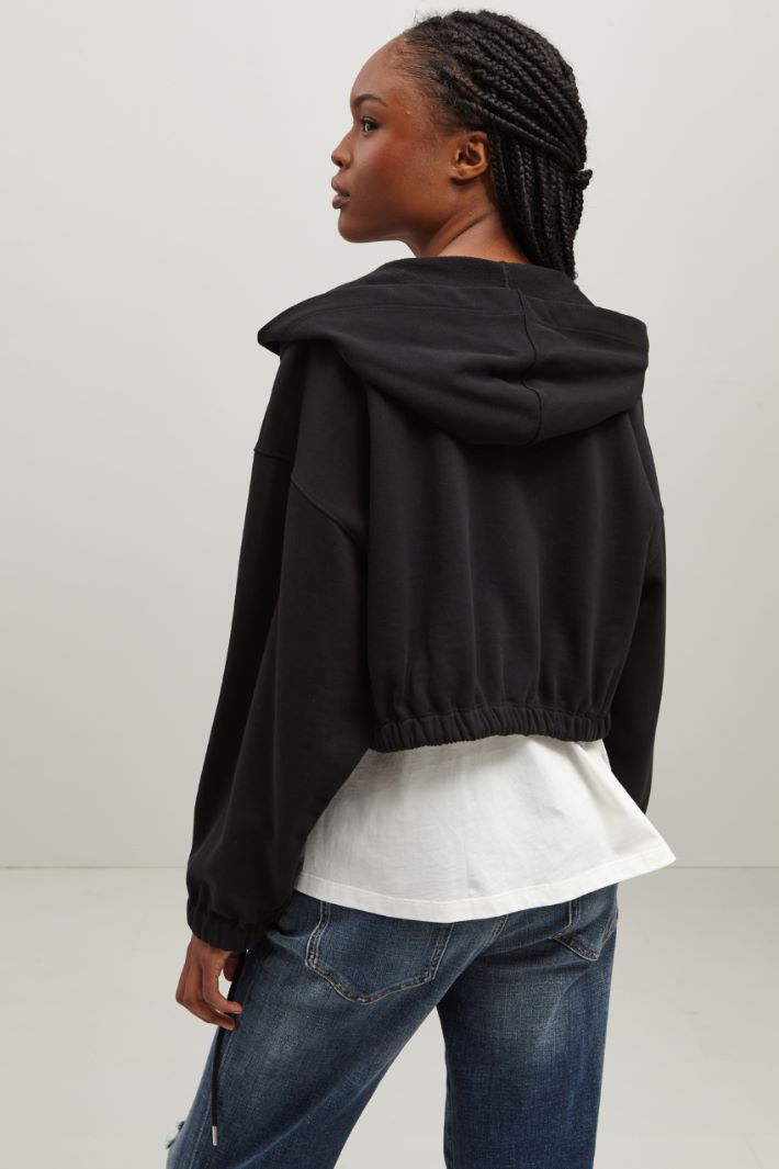 Felpa con cerniera Fashion Market