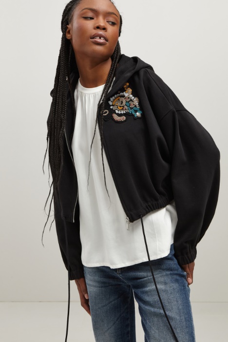 Felpa con cerniera Fashion Market